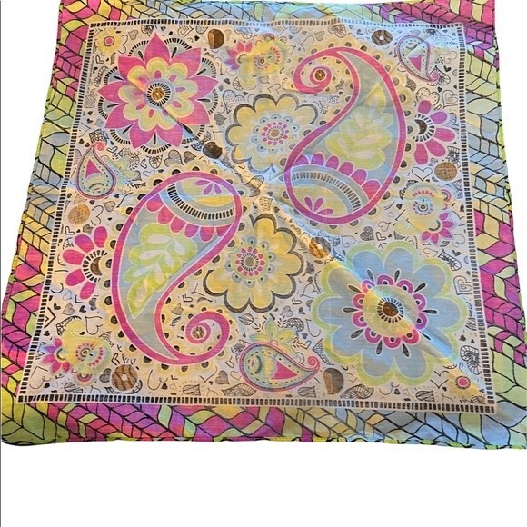 Little Brownie Girl Scout Cookie Scarf. 22” squared. - Picture 2 of 6